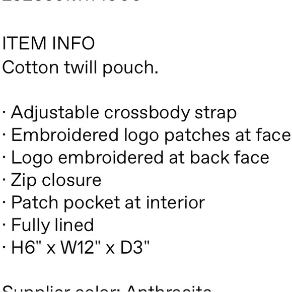 MAISON KITSUNÉ Black Double Fox Head Pouch - Picture 6 of 7